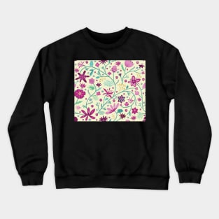 chintz pink and green Crewneck Sweatshirt